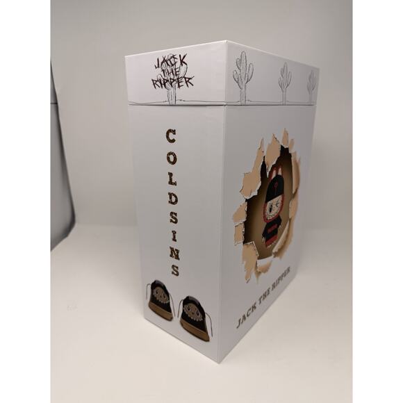 Cold Sins Jack The Ripper Travis Scott x Labubu Customs Mocha Shoes - MENS 12.5 - Picture 6 of 9